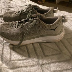 Size 6.5 grey hokas need a good washing